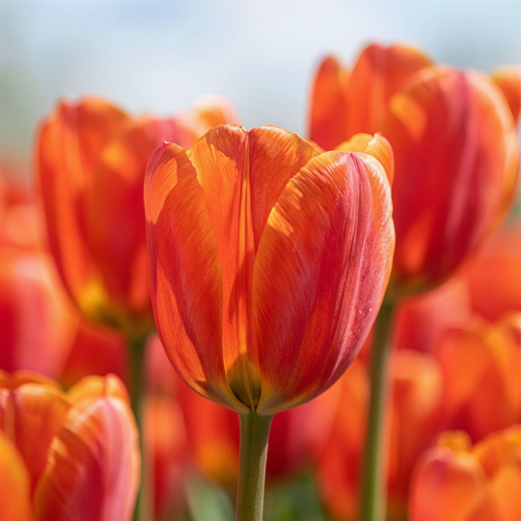 Oranje tulpen